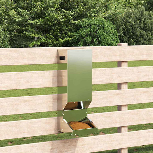 vidaXL Vogelfütterung & -tränke in Silber