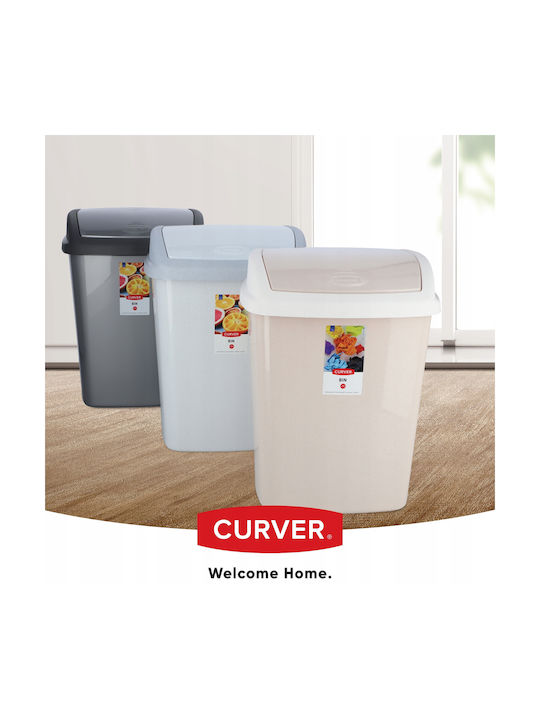 Curver Kunststoff Büroabfallbehälter 10Es Beige 25x36x20cm
