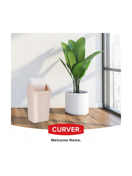 Curver Kunststoff Büroabfallbehälter 9Es Beige 18.9x38.1x22.9cm