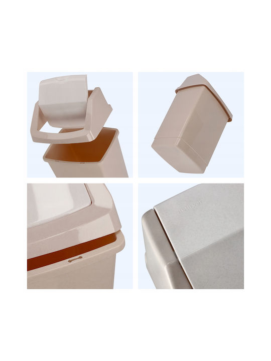 Curver Kunststoff Büroabfallbehälter 9Es Beige 18.9x38.1x22.9cm