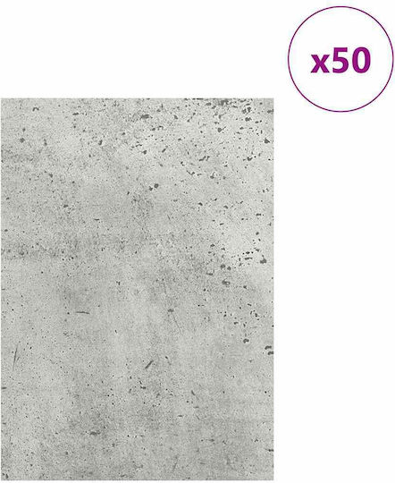 Vidaxl Διακοσμητικά Πάνελ 50 Pcs Γκρι Σκυροδέματος 15 X 21 X 0.3 Εκ