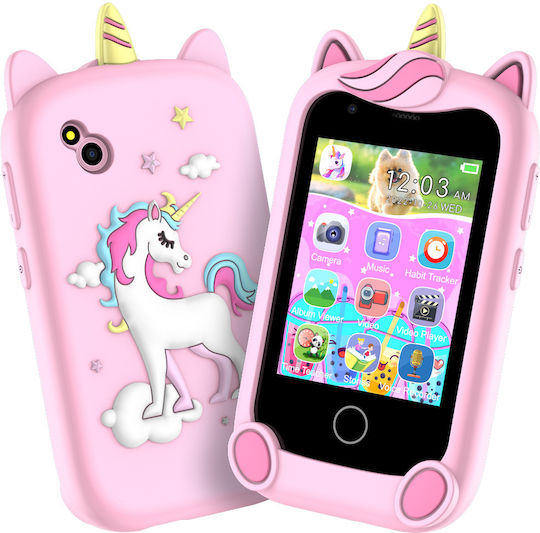 Kids Mobile Phone 2.8" Screen Games Camera 4+ Pink Unicorn