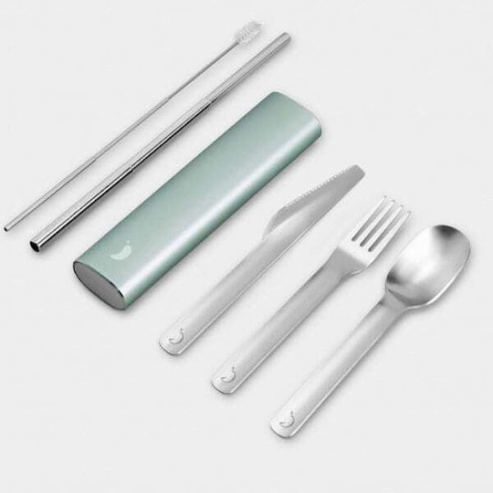 Chilly's Cutlery Set Lichen Green Σετ Μαχαιροπήρουνων Πλήρους Μεγέθους 4 Τεμαχίων 1σετ