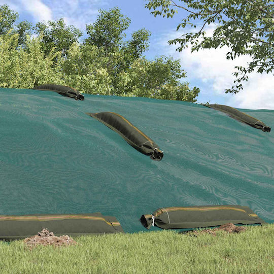 Vidaxl Sandbags 25 Pcs Dark Green 100 x 25 Cm HDPE