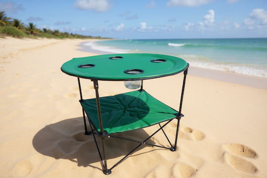 Tabelul Aluminiu pentru Camping Pliabil 65x65cm Verde