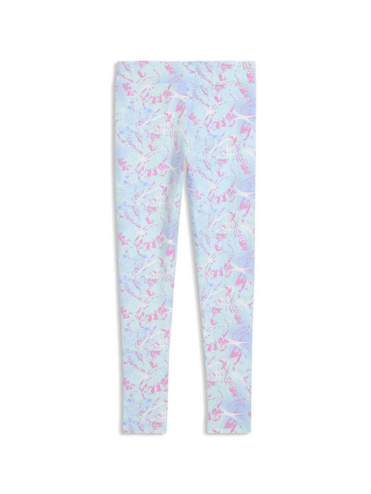 Kinderleggings Sport Lang Blau Blau