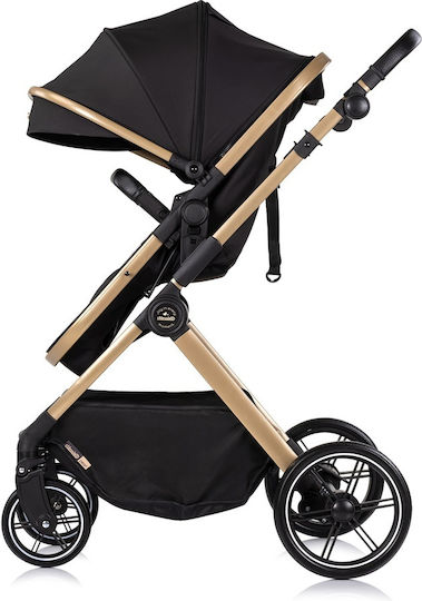 Chipolino Pearl Reversible 2 in 1 Baby Stroller Suitable for Newborn Noir