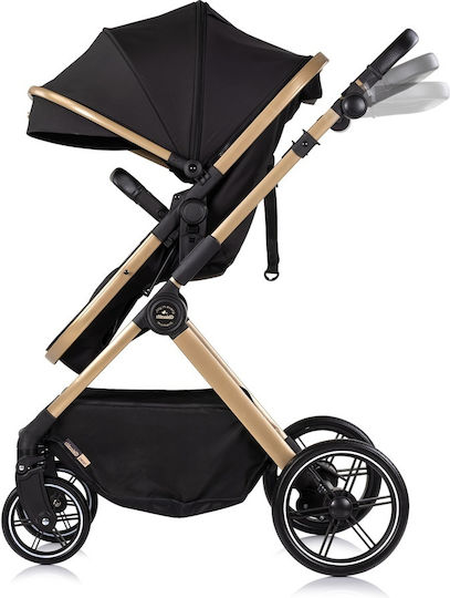 Chipolino Pearl Reversible 2 in 1 Baby Stroller Suitable for Newborn Noir
