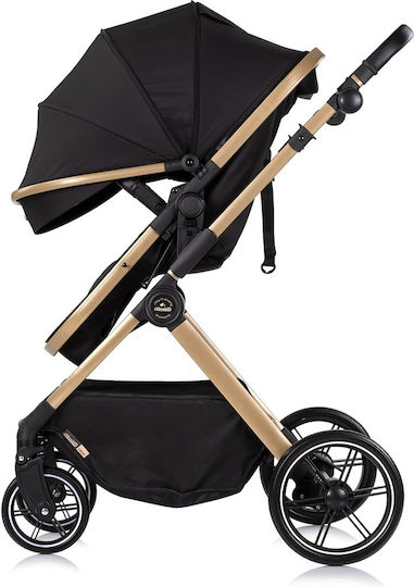 Chipolino Pearl Reversible 2 in 1 Baby Stroller Suitable for Newborn Noir