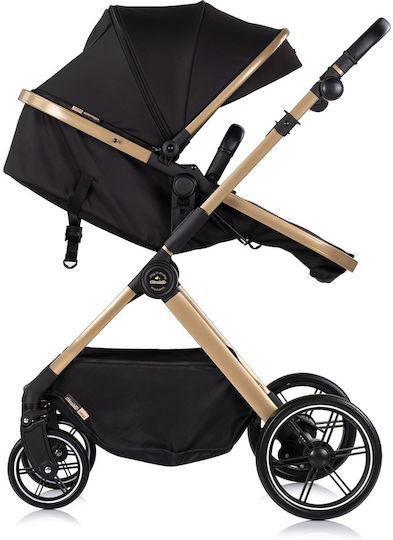 Chipolino Pearl Reversible 2 in 1 Baby Stroller Suitable for Newborn Noir