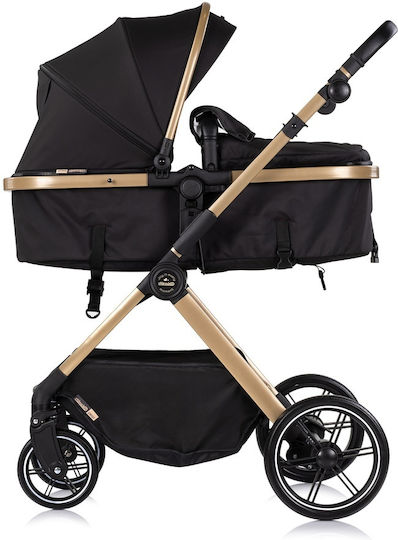 Chipolino Pearl Reversible 2 in 1 Baby Stroller Suitable for Newborn Noir