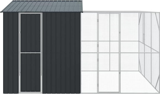 Κλουβί Πουλιών Επέκταση Ανθρακί 310x421x247 Εκ Χάλυβας