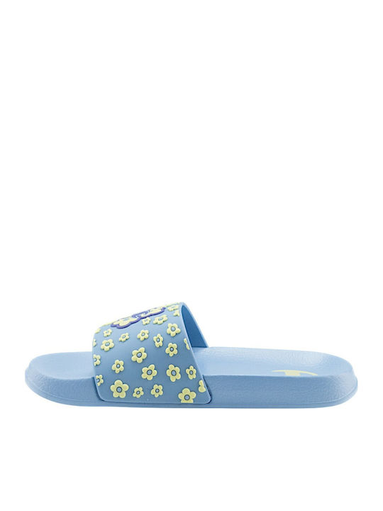 Kids' Flip Flops Light Blue Slides All American
