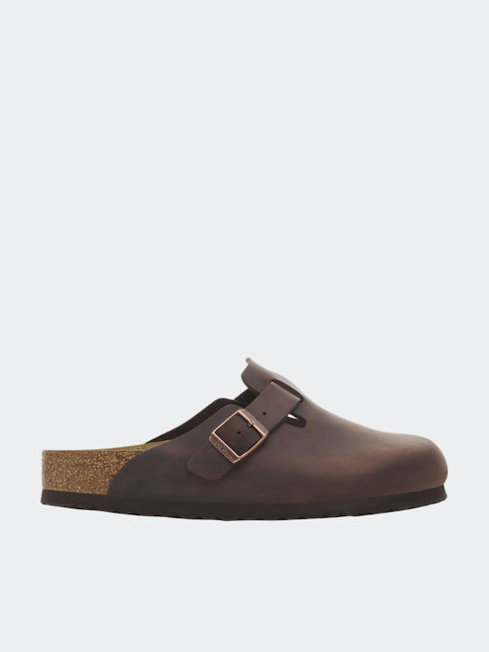 Birkenstock Women's Leather Clogs Brown