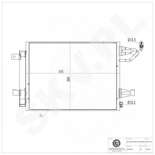 Ψυγείο Κλιματισμού Mitsubishi Colt Vi Smart Forfour Mr568975