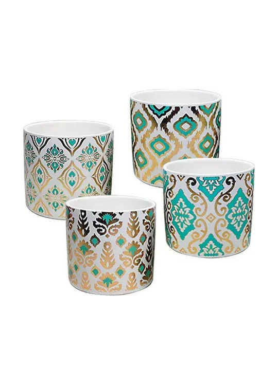 Marhome Vaze Pentru Plante Turcoaz 11.5x11.5x10.5cm Marhome Vaze Pentru Plante Turcoaz 11.5x11.5x10.5cm