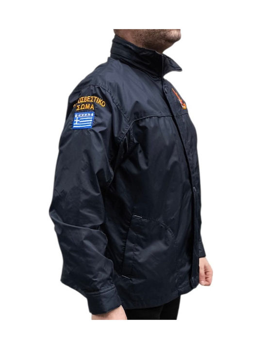 SOLSPSFRJACKET Fire Department Windproof Blue