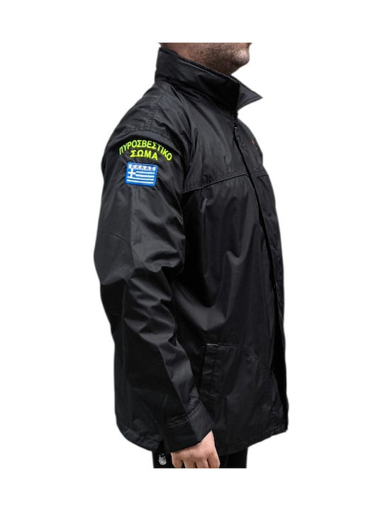 SOLSPSBJACKET Fire Department Windproof Jacket Black