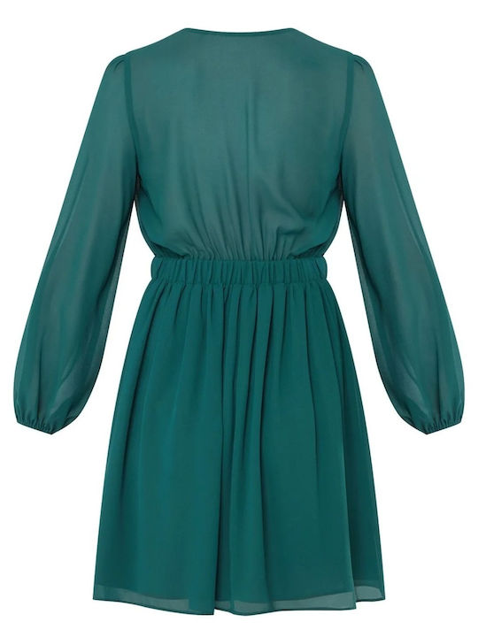 Mini Abendkleid mit Masche Grün