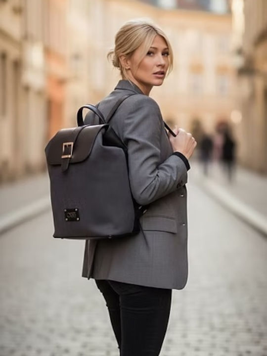 Women's Black Backpack Bag-26135-1101-Black