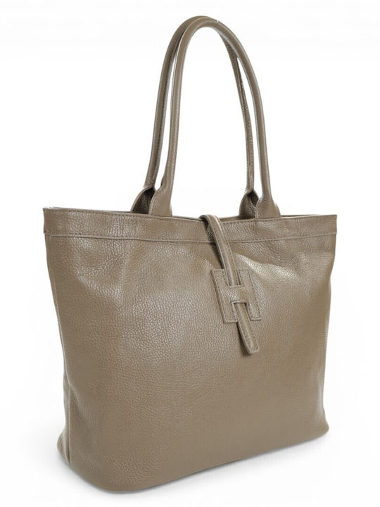 Damentasche aus Leder Passaggio Taupe