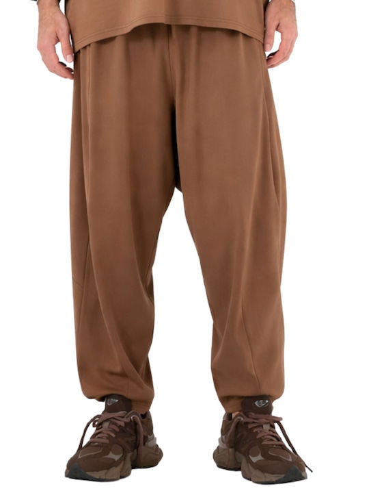 Παντελόνι Ελαστικό σε Loose Εφαρμογή Brown