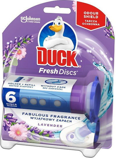 Duck Блок За Тоалетна Без Поставка Fresh Discs Лавандула Duck (36ml)