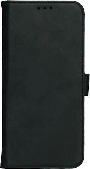 Rosso Deluxe Brieftasche Leder Schwarz für OnePlus 15