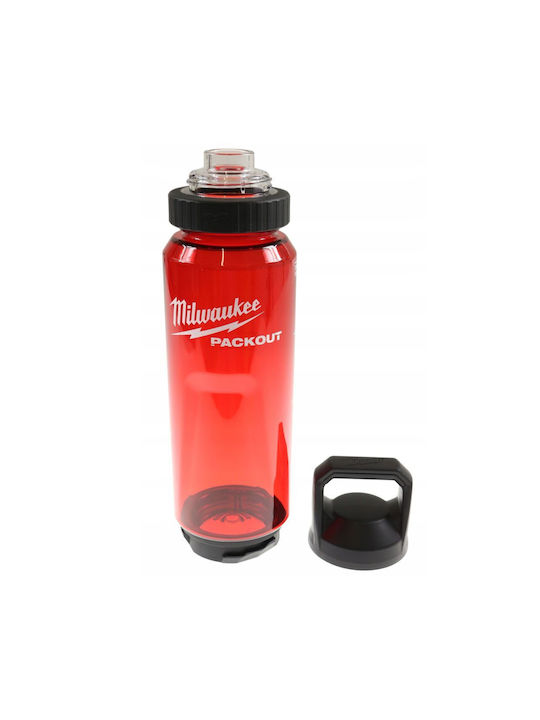 Milwaukee Packout Παγούρι Πλαστικό 1005ml Κόκκινο