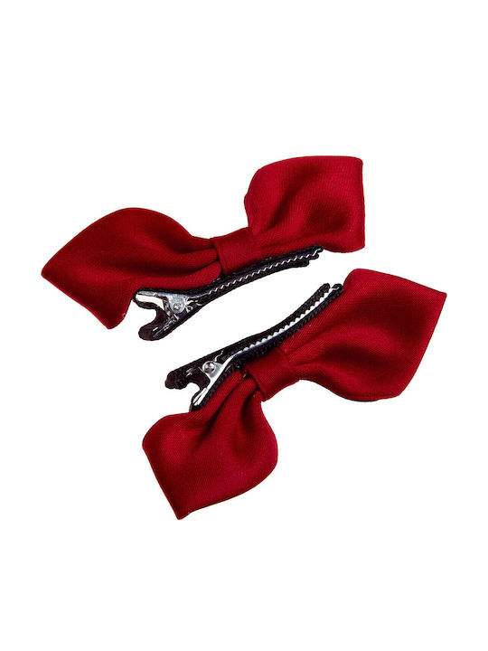 Alouette Set Kids Hair Clips with Multicolour Bow 2 Pieces
