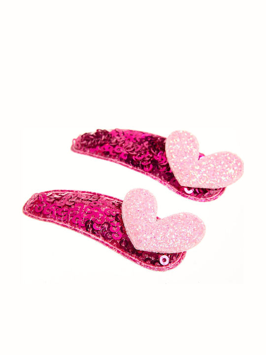 Alouette Kids Hair Clips Set with Heart Hair Clips 2 Pieces