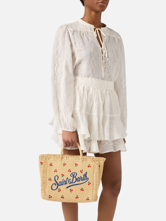 MC2 Colette Wicker Beach Bag Beige