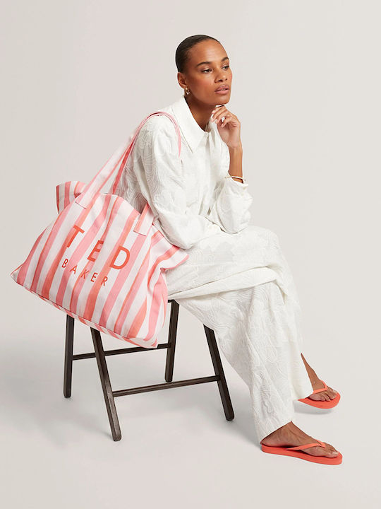 Ted Baker Octavy Υφασμάτινη Τσάντα Θαλάσσης Ροζ