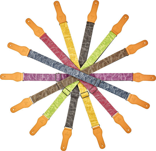 Ortega Ocs-300 Gitarrengurt Anthrazit — 100% Baumwolle Verstellbar Premium Komfort