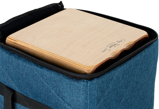 Ortega Ogbcj-oc Case Cajon Blue Ocean Canvas Cotton Surface Suede Leather Insert 10mm Padding