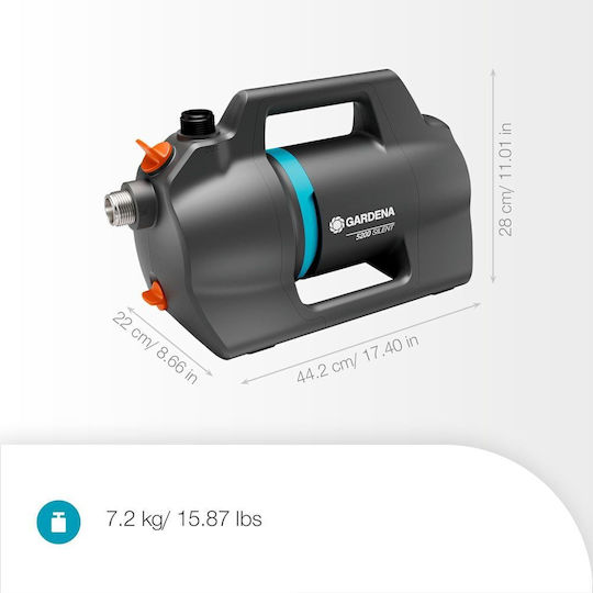 Градинска Помпа Gardena 5200 Silent 09084-20 600 W 3.9 Bar 5300 L H