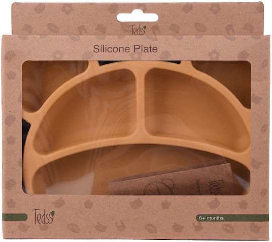 Tedsy Kids Silicone Food Plate Yellow