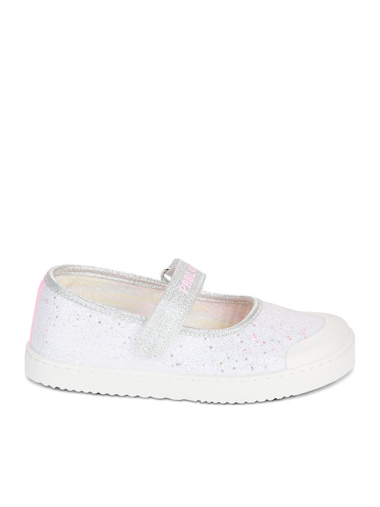 Kinder Pumps & Ballerinas mit Bügel- und Schleifenverschluss Silber