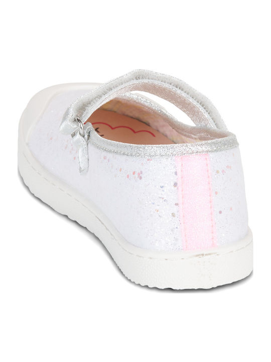 Kinder Pumps & Ballerinas mit Bügel- und Schleifenverschluss Silber