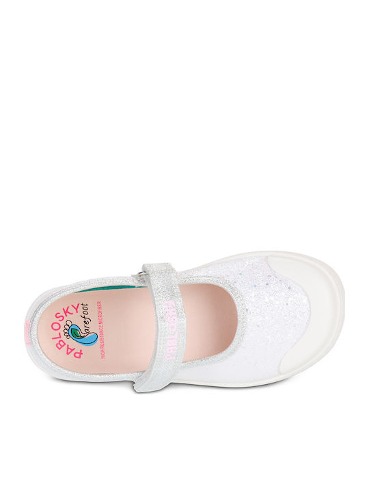 Kinder Pumps & Ballerinas mit Bügel- und Schleifenverschluss Silber