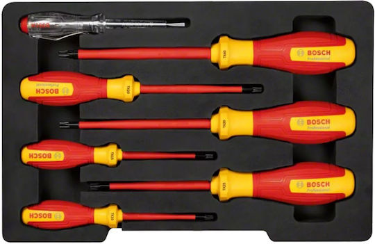 Bosch VDE Electrician Screwdriver Set 7 Pieces 250V Precision