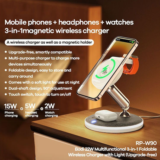 Remax Wireless Charger (Qi Pad) White (RP-W90)
