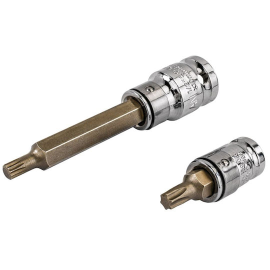 Powermat Pm-zb-40t Комплект Винтовертни Битове Хекс Торкс Сплайн 1/2" 3/8" 40 Бройки