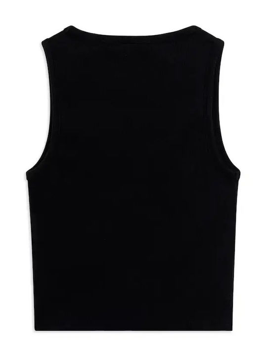Damen Bluse Ärmellos Schwarze