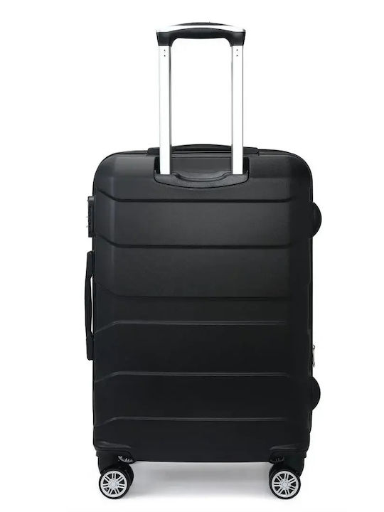 Greenwich Polo Club Hard Black Travel Suitcase with 4 Wheels