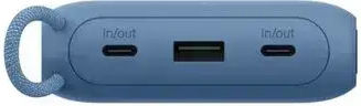 Belkin Power Bank 20000mAh 20W with USB-A Port and 2 USB-C Power Delivery Ports Blue