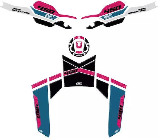 Gpk 3d Stickers Set Cf Moto 450mt 2024-2026 61gp92