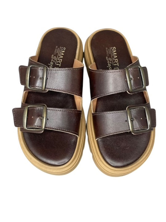 Leather Women's Anatomic Brown Sandals