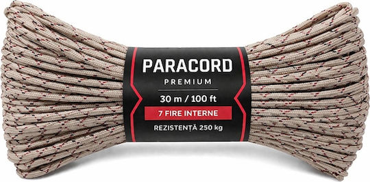 Set Două Frânghii Paracord Premium Depox Camuflaj Deșert Rezistență 250 Kg Nailon 30 M