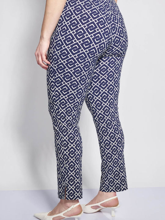 Pantalon Dama Albastru Costum Lejer Fit